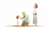 Ochaco's father tells her to follow her dreams.