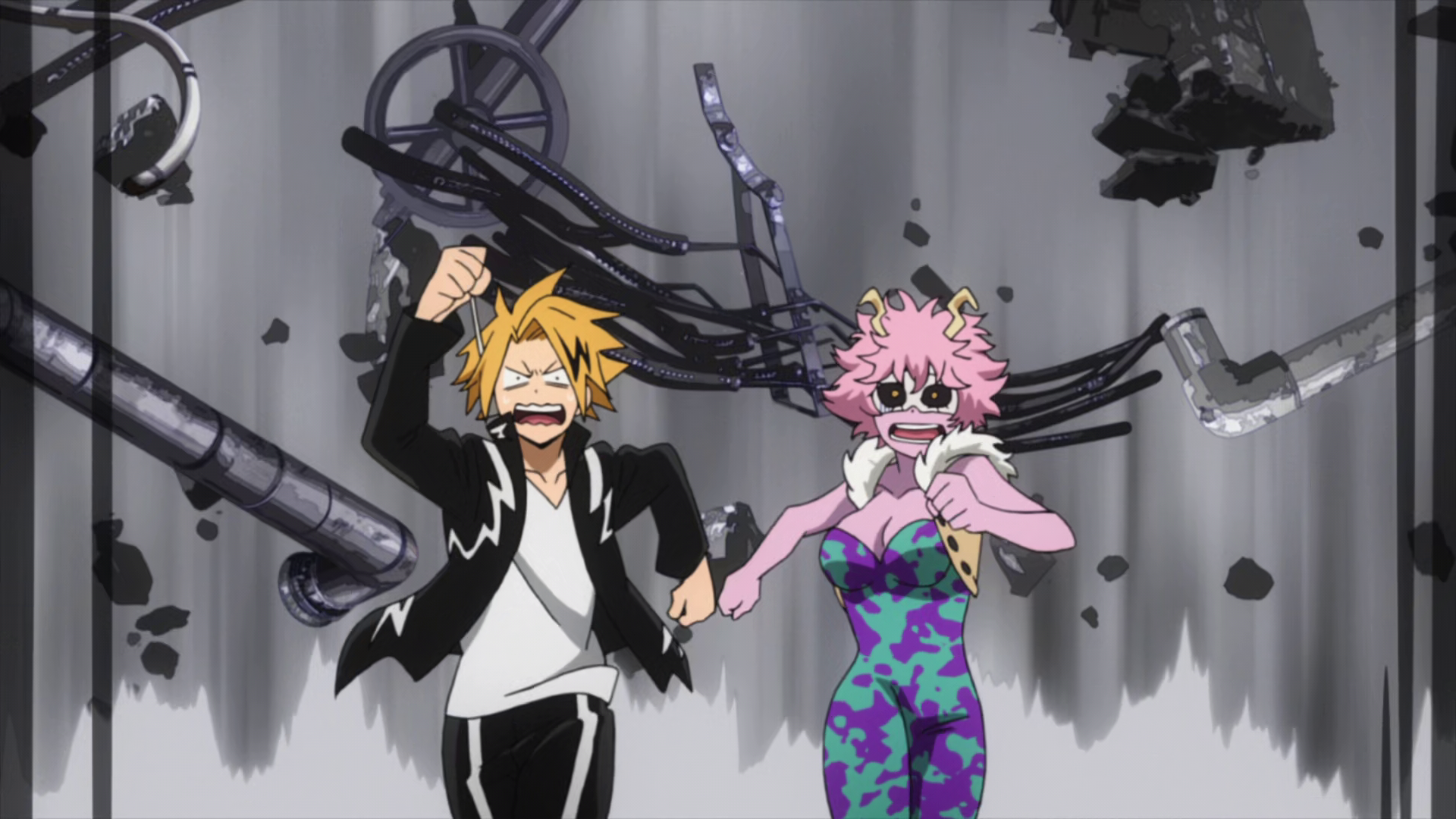 Denki Kaminari & Mina Ashido vs. Nezu | My Hero Academia Wiki | Fan...