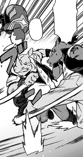 Koichi dodges the thugs