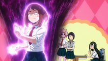 Ochaco's fighting spirit