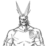 Toshinori Yagi Hero Costume Sketch.png