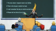 Denki in Present Mic's class.