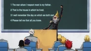 Denki in Present Mic's class.