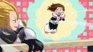 Ochaco gets embarrassed.