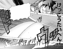 Koichi prevents a plane from crashing
