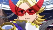 Yuga watches his classmates.