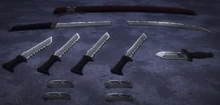 Arsenal de armas de Stain.