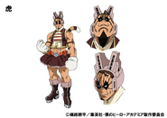 Yawara's colored character design for the anime.