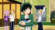 Izuku and Aoyama become friends.