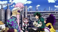 Izuku formulates a plan with his team