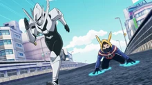 A Hero and a Vigilante teaming up.