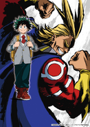 Toshinori on the promotional poster for Season 1 (Poster 1).