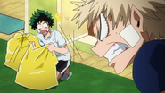 Katsuki scolding Izuku about cleaning