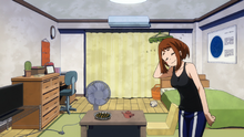 Ochaco Uraraka's dorm room