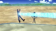 Yuga uses his Quirk in the Standing Long Jump.