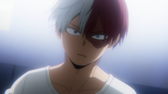 Shoto's reaction to Tenya punching Izuku.