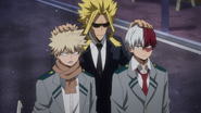 All Might congratulates Katsuki and Shoto.