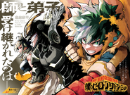 Izuku on Chapter 403's color spread.