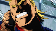 All Might on the phone with Melissa.