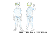 Katsuki's casual outfit design for the anime.