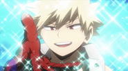 Katsuki Bakugo imitating Shoto illusion