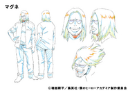 Magne's character design for the anime.