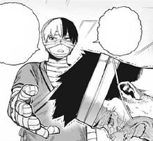 Shoto tells Enji that he's not alone