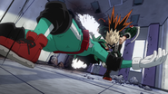 Kacchan overwhelms Deku.