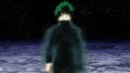 Izuku has the body covered by a black fog
