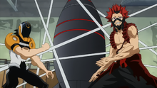 Eijiro and Hanta battle trial