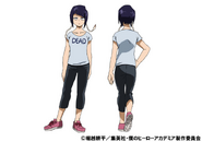 Kyoka's casual outfit colored design for the anime.