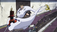 Himiko and Compress are captured by Eel Boy