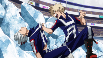 Katsuki Bakugo Vs Shoto Todoroki My Hero Academia Wiki Fandom