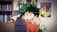 Younger Izuku in Season 1's "HEROES" ending.