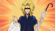 Toshinori surprised by generosity.