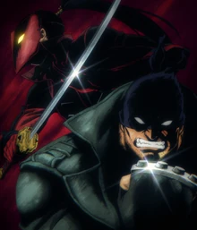 Koichi considers the possibility of using a weapon, like Knuckleduster and Stendhal.