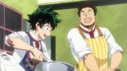 Izuku is baking a sweet surprise for Eri.