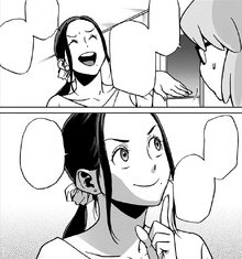 Makoto talks with Kazuho about her return to Japan.