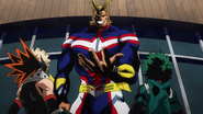 All Might reveals that he'll be the one to fight Izuku and Katsuki.