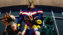 All Might vs Izuku and Katsuki