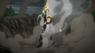 Denki acting as lightning rod.