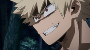 Katsuki watches Dark Shadow beat up Moonfish.