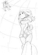 Ochaco defeating Nomu.