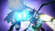 Izuku lands a direct hit on Tomura to transfers Gearshift to him.