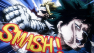 Texas Smash on Izuku