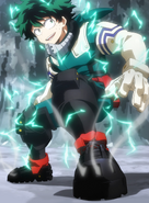 Izuku's upgraded costume.