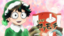 Izuku receives Ochaco's gift