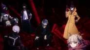 Dabi with the League of Villains in Season 5's "Merry-Go-Round" opening.