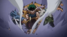 Izuku, Shoto and Mezo tackle Mr. Compress