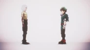 Izuku and Tomura in Season 6's "SKETCH" ending.